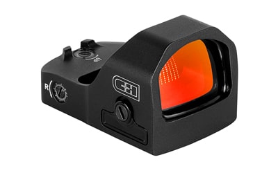 C&H Precision EDC XL red dot optic, 3 MOA multi-dot reticle, 22mm objective, black