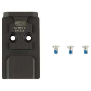 C&H Precision V4 optic adapter plate for Glock MOS to MPS in matte black