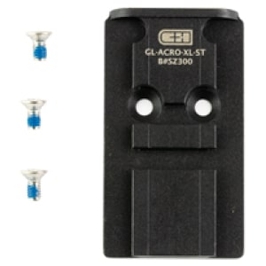 C&H Precision Glock MOS to Aimpoint ACRO adapter plate, matte black