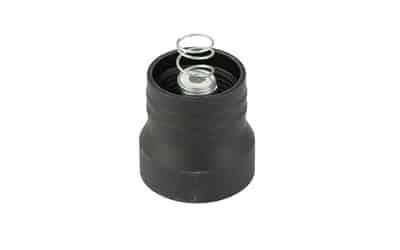 Arisaka momentary tailcap replacement, anodized black tailcap adapter for scout-style lights