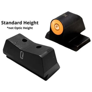 DXT2 BIG DOT NIGHT SIGHTS - M2.0 OPTICS READY FULL SIZE & COMPACT (9MM, 40 S&W, 45 ACP, 10MM), ORANGE DOT FRONT, TRITIUM REAR