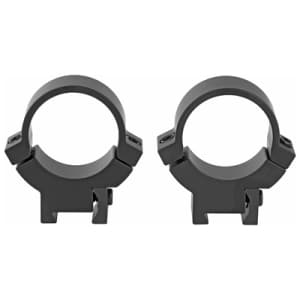 Warne 721M 1-inch Rimfire Scope Rings, Medium, Matte Black, Fits 3/8" & 11mm Dovetails