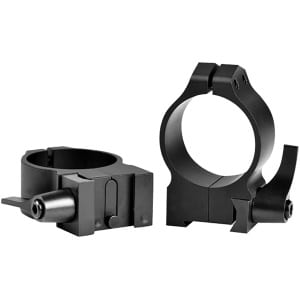Warne 14TLM Maxima 30mm medium matte black quick detach scope rings for Tikka receivers
