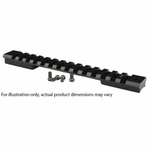 Warne 7075 aluminum Picatinny rail adapter for CZ 452/455, 11mm dovetail, 15 MOA