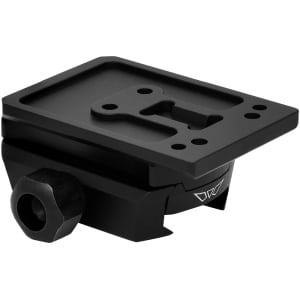 Warne 6104M red-dot riser mount for Holosun AEMS, black anodized