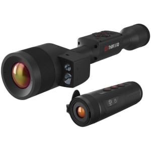 ATN THOR 5 LRF 2-20X thermal scope with 1280x1024 sensor and BlazeTrek 619 monocular