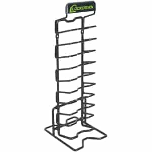 Lockdown AR-15 Magazine Rack vinyl-coated steel holds 10 magazines, 4.6 x 5.65 x 16 inches