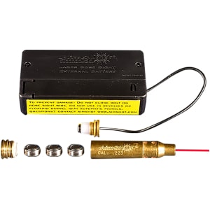 Aimshot BS22320X Laser Boresighter cartridge for .223 Rem brass L736 battery