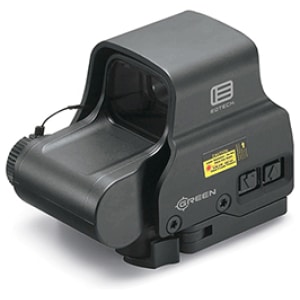 EOTECH EXPS2 holographic sight with green reticle and quick-detach Picatinny mount, black finish