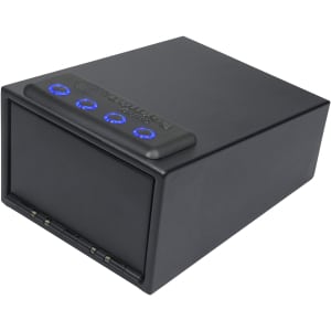 Bulldog Cases Magnum LED Quick Vault black powder coat 11.5x8x5.5 interior egg-crate foam