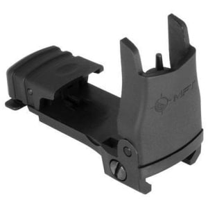 Mission First Front Back Up Polymer Sight flip up with standard elevation Adjustment