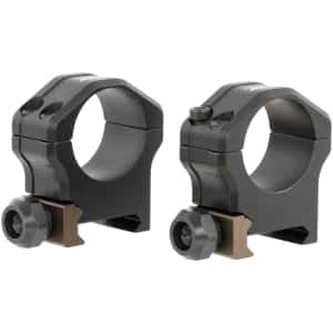 Christensen Arms PRSR-X2 Ultralight 1 inch Medium scope rings, black hardcoat anodized