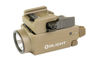Olight Baldr S weapon light with blue laser in Flat Dark Earth, 800 lumens