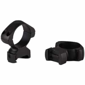 Konus 1-inch high steel riflescope rings matte black for Picatinny/Weaver rails