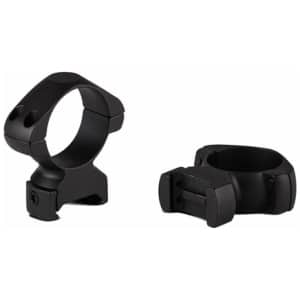 Konus 30mm high steel riflescope rings matte black for Picatinny/Weaver