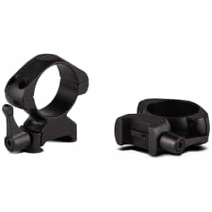 Konus 7409 30mm steel quick-release scope rings, high matte black, high profile