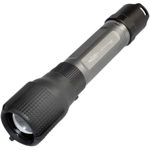 Police Security Zephyr RS 550 lumen rechargeable flashlight, black, twist focus