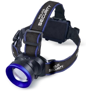 Police Security Flashlights Breakout Headlamp 600 lumens black with pivoting head