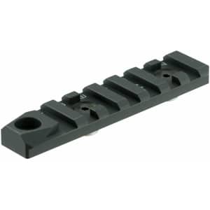 Strike Industries LINK 7-slot M-LOK/KeyMod rail section with QD swivel, black anodized