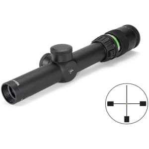 Trijicon AccuPoint 1-4x24mm scope, matte black, German #4 crosshair with green center dot