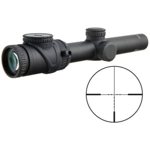 Trijicon AccuPoint 1-6x24 riflescope with 30mm tube and green illuminated MOA-dot reticle
