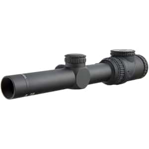 Trijicon AccuPoint 1-6x24mm scope, 30mm tube, illuminated red triangle post reticle, matte black