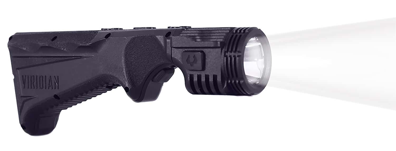 Viridian 4LUX 2K angled M-LOK foregrip light in black