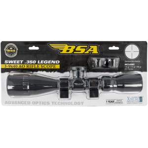 BSA Optics Sweet 350 Legend AO 3-9x40mm rifle scope black matte