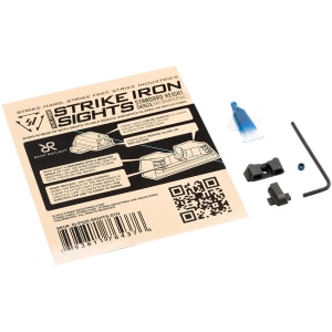 Strike Industries P320SIGHTSSTN Strike Iron Sights Black/Blank Front Sight Black/Blank Rear Sight Sig Sauer P320 with Rear Dovetail Standard Height