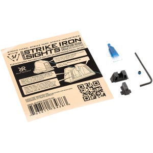 Strike Industries P320SIGHTSSH Strike Iron Sights Black/Blank Front Sight Black/Blank Rear Sight Sig Sauer P320 with Rear Dovetail Suppressor Height