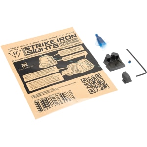 Strike Industries MP9SIGHTSSH Strike Iron Sights Black/Blank Front Sight Black/Blank Rear Sight Smith & Wesson M&P/M&P M2.0 Suppressor Height