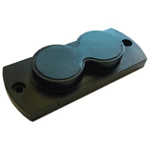 PSP Quick Draw gun magnet mounted under a shelf holding a handgun, holds up to 10 lbs