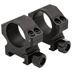 Sig Sauer Alpha 1 1-inch Medium Scope Rings, 6061-T6 Aluminum, Matte Black