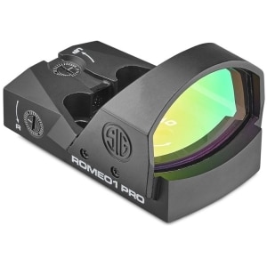 Sig Sauer Romeo1PRO 1x30mm 3 MOA red dot sight with steel shroud in black