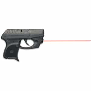 LaserMax CenterFire red trigger-guard laser mounted for Ruger LCP in black
