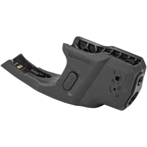 LaserMax CenterFire GripSense light and red laser mounted on Smith & Wesson Shield, black finish