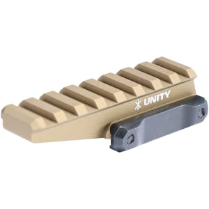 Unity Tactical FAST Optic Riser FDE Flat Dark Earth anodized aluminum picatinny riser
