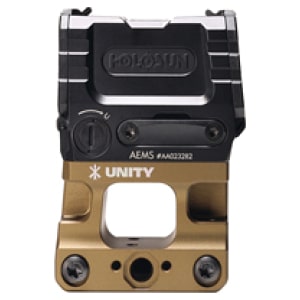 Unity Tactical FAST AEMS QD mount in Flat Dark Earth for Holosun AEMS optic