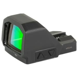 Meprolight MPO-F pistol red dot optic with 3/33 MOA bullseye reticle in black