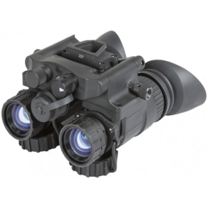 AGM NVG-40 NW1 dual-tube night vision goggles, black, front view