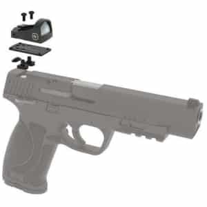 Crimson Trace CTS-1520 RAD Micro red dot sight with dovetail mount, matte black