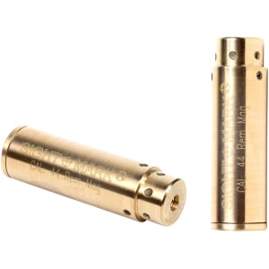 Sightmark SM39019 .44 Magnum brass red laser boresight with battery pack and carrying case
