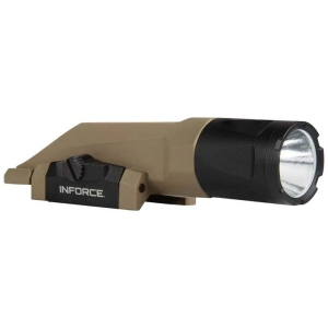 INFORCE WMLx Gen 3 weapon light 1100 lumens Flat Dark Earth on Picatinny mount