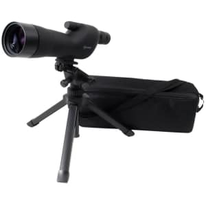 Firefield FF11018K 20-60x 60mm angled spotting scope with black rubber armor