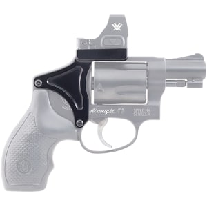 Shield Arms ROC RMR footprint revolver optic conversion mount for S&W 442, black anodized aluminum