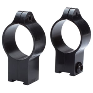 Talley 30mm high rimfire scope rings, black steel, fits 11mm dovetail on CZ 452/455/457/512/513