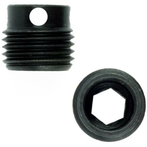 GrovTec Non-Rotating Push Button Bases 2/ct Black-Oxide stainless steel