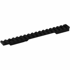 Seekins Precision Remington 700 short action 0 MOA scope base with #6-48 screws, black anodized
