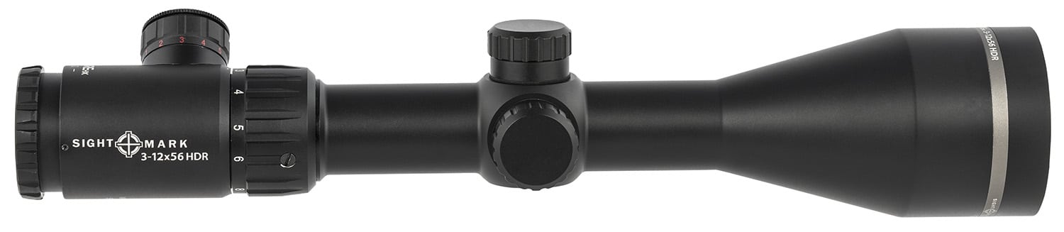 Sightmark Core HX 3-12x56mm HDR riflescope with 30mm tube and illuminated red reticle