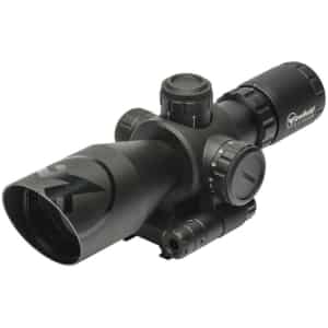 Firefield Barrage 2.5-10x40 riflescope, matte black, illuminated Mil-Dot reticle with onboard laser